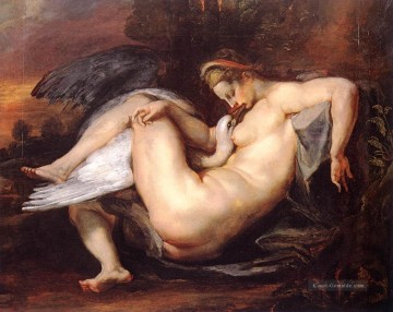 Peter Paul Rubens Werke - Leda und der Schwan Barock Peter Paul Rubens